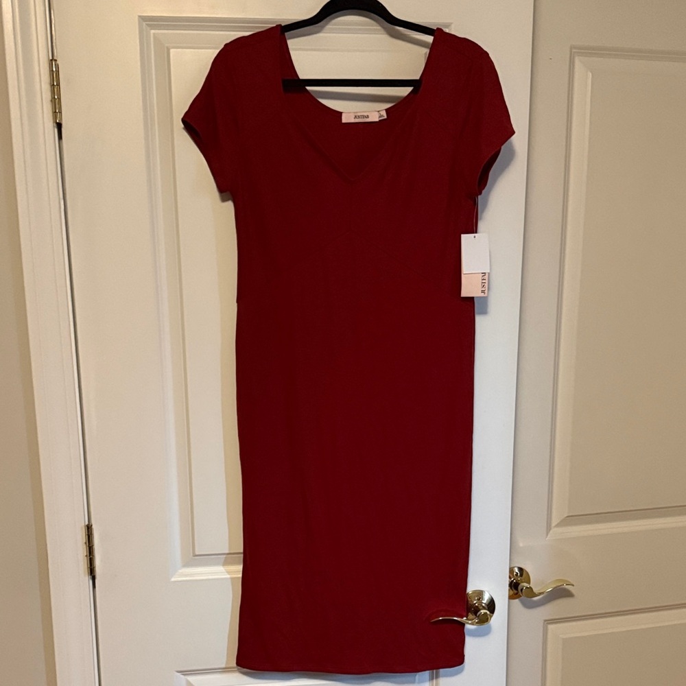 JustFab Burgundy Dress